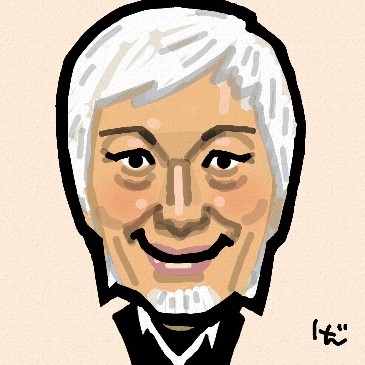 似顔絵】布袋寅泰さん。